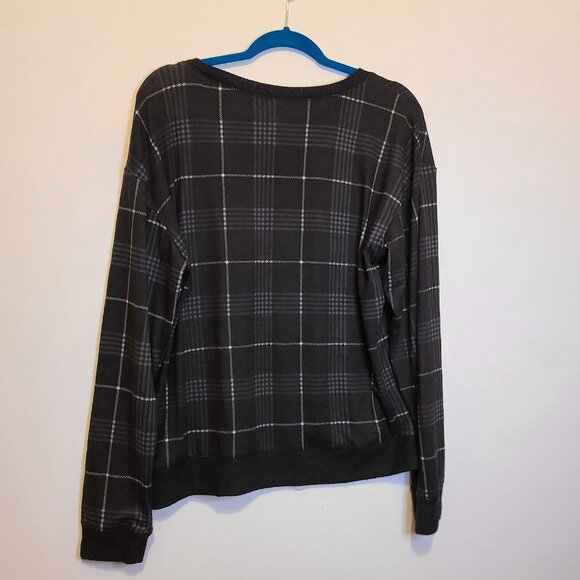 HONEYDEW PLAID TOP -XL - Picture 2 of 3